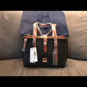 Dooney & Bourke Black Pebble Leather Shopper